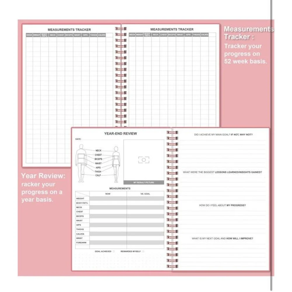 Meal Planner Weekly Meal Prep Nutrition Journal with Grocery List Weight Loss